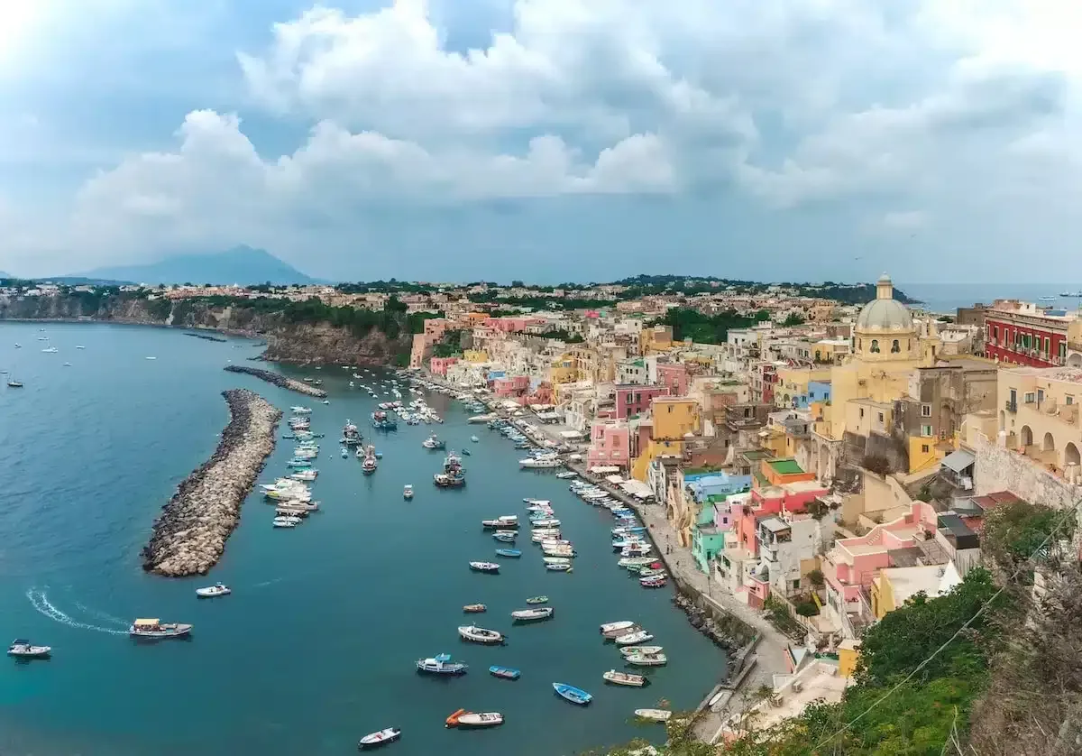 Procida vue du ciel