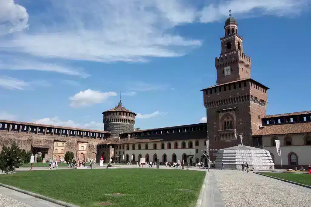 Patio del castillo Sforza