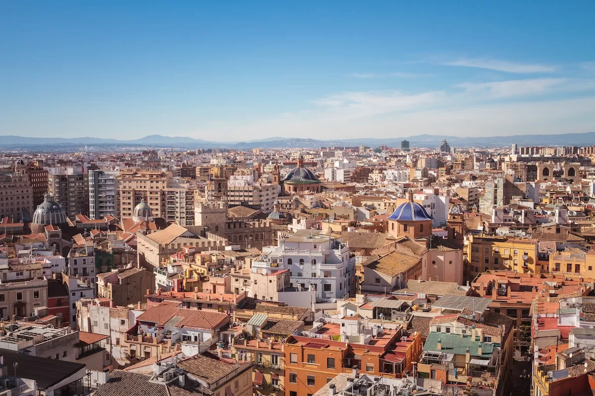 View from the tower of Valencia Cathedral
