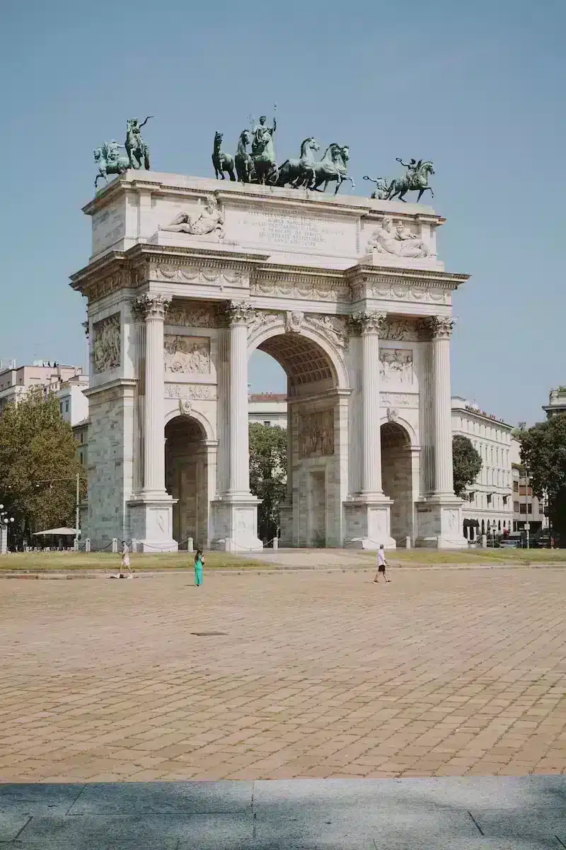 Arco de la Paz en el Parque Sempione de Milán