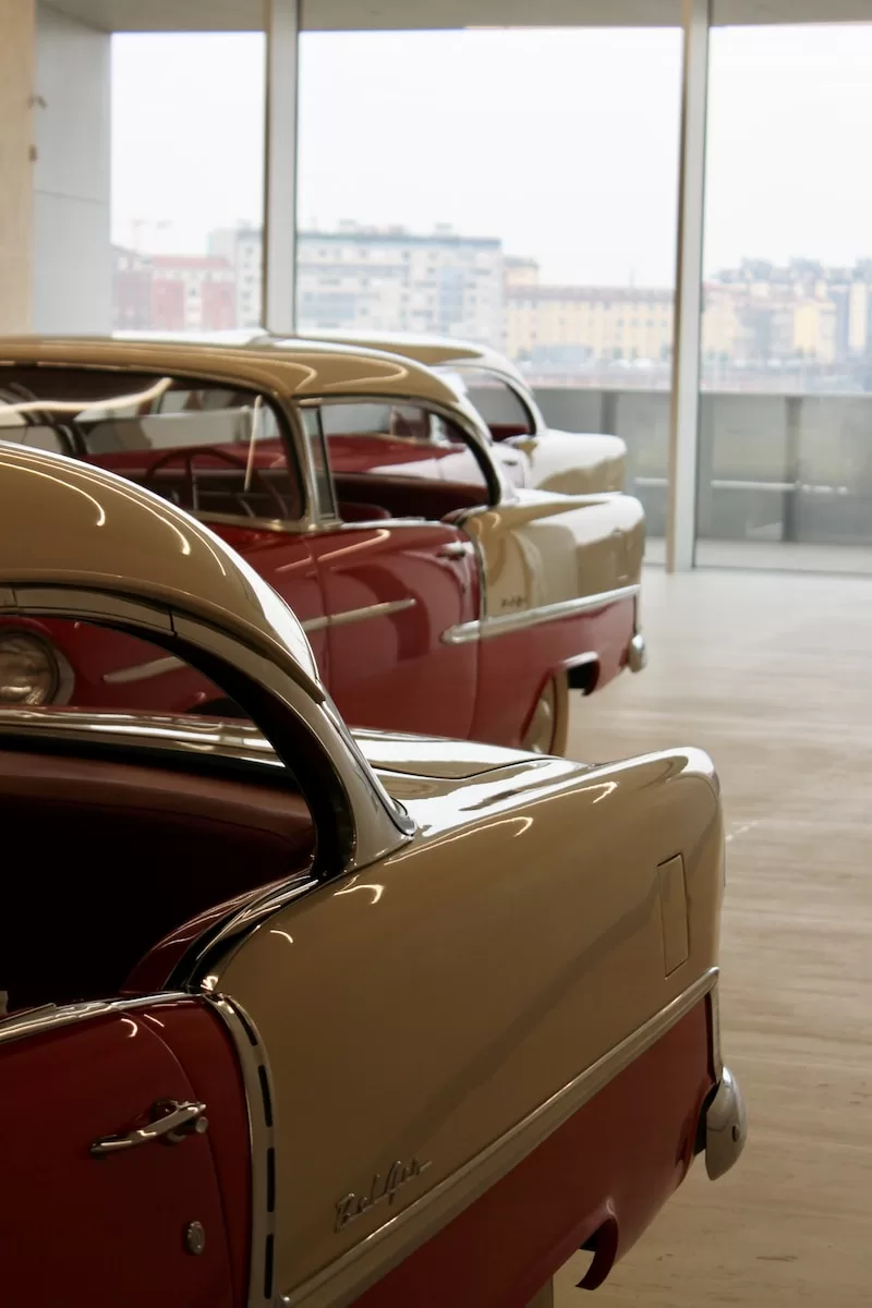 Vintage car Prada foundation