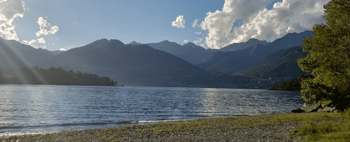 Plage Spiaggia di Piona au Lac de Côme