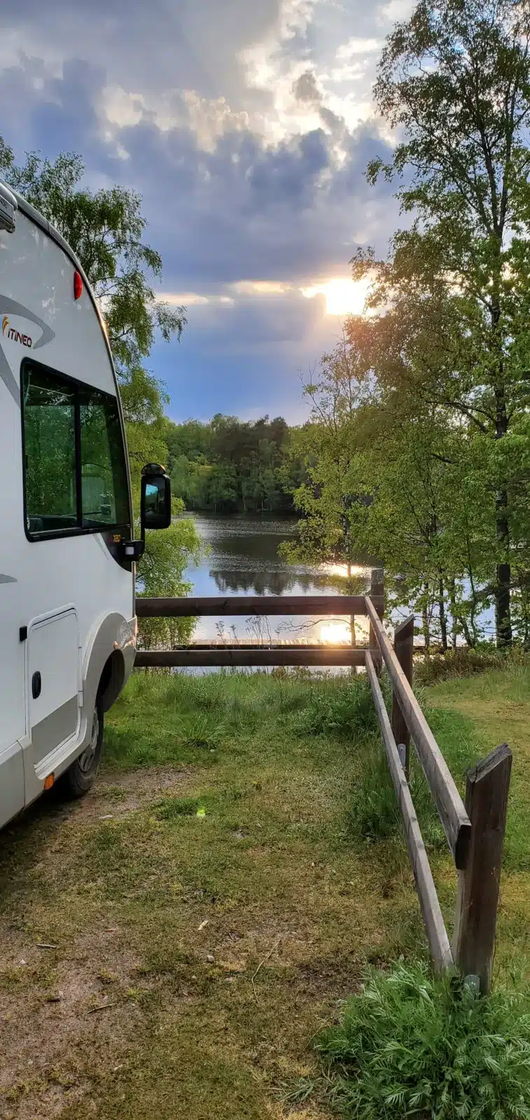 Acampada salvaje camping car Suecia