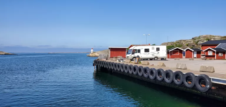 Costa de Bohuslän, Fjällbacka, Smögen suede camping car