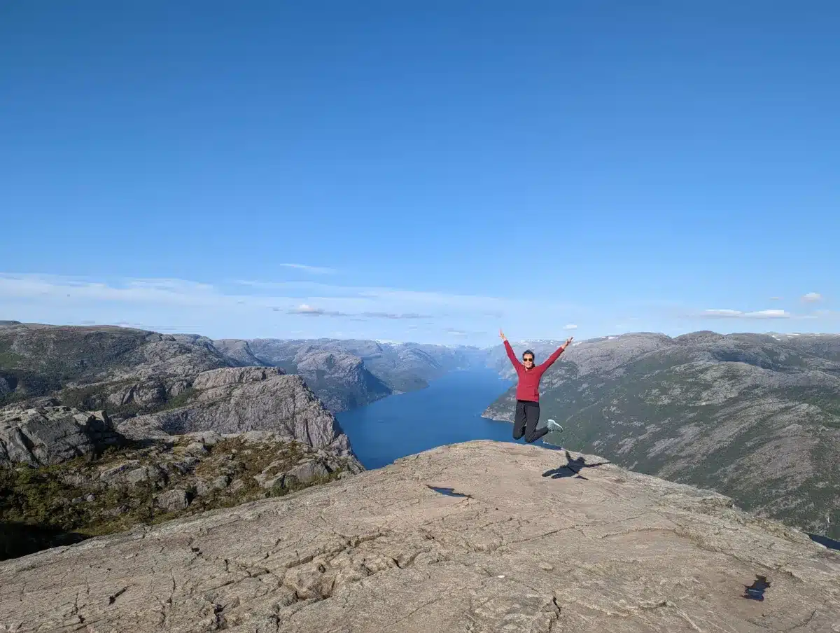 Preikestolen Norvegia con la famiglia
