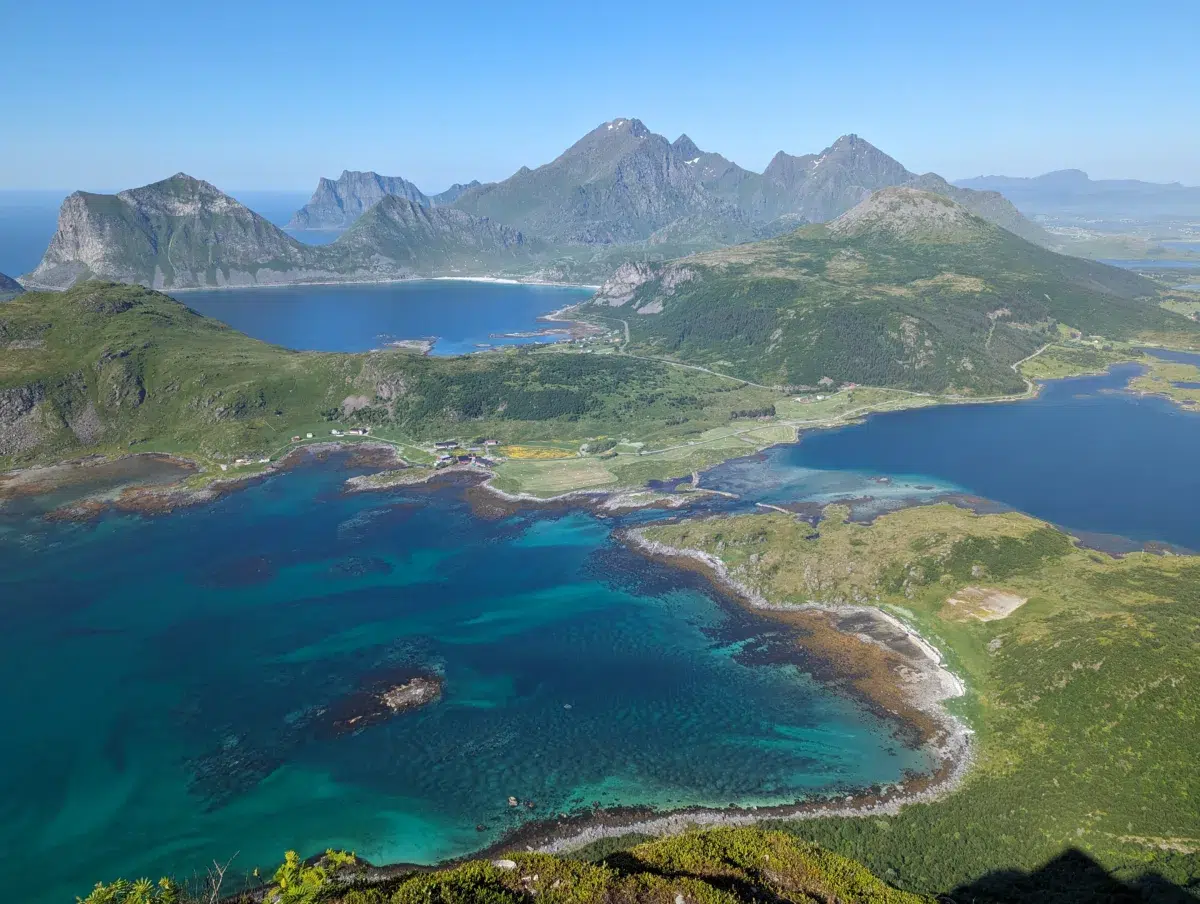 visiter île lofotens norvège camping car randonée Offersoykammen