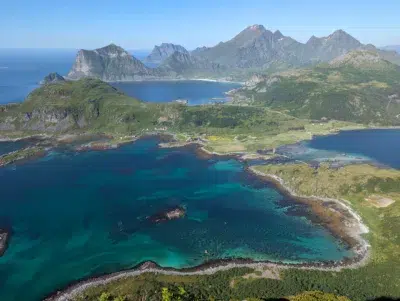 visiter île lofotens norvège camping car randonée Offersoykammen