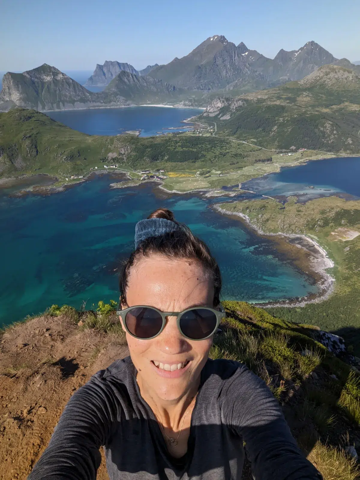 visiter île lofotens norvège camping car randonée Offersoykammen