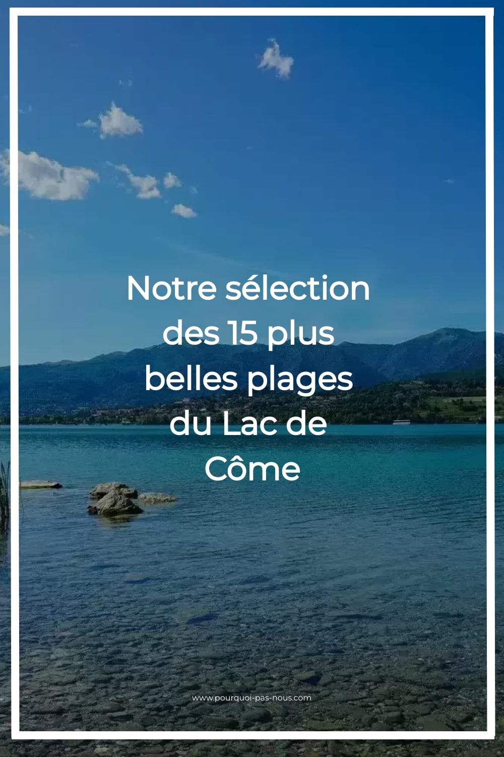 plages du lac de come