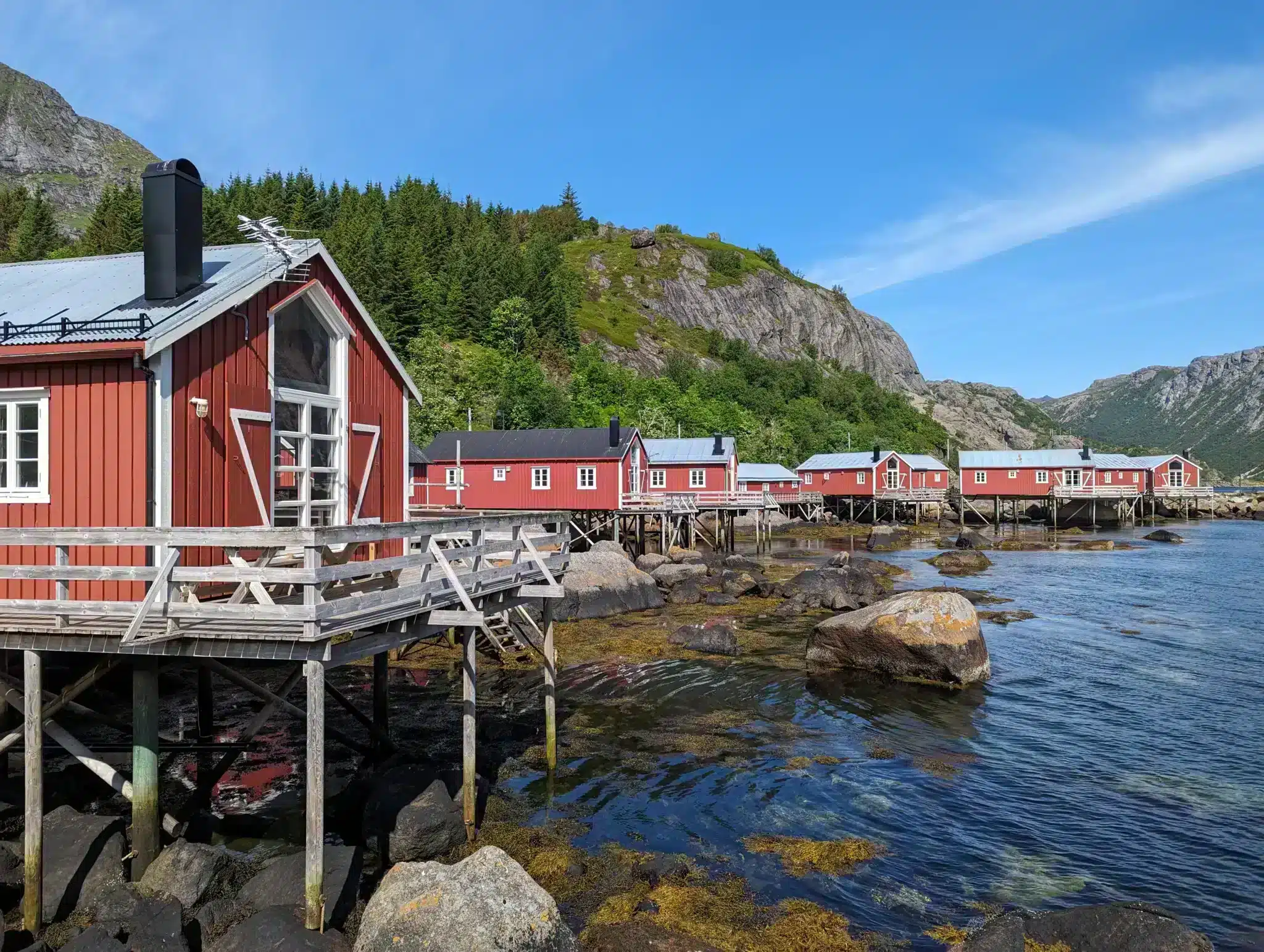 iles lofoten village norvege