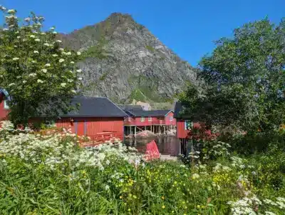 iles lofoten village A norvege