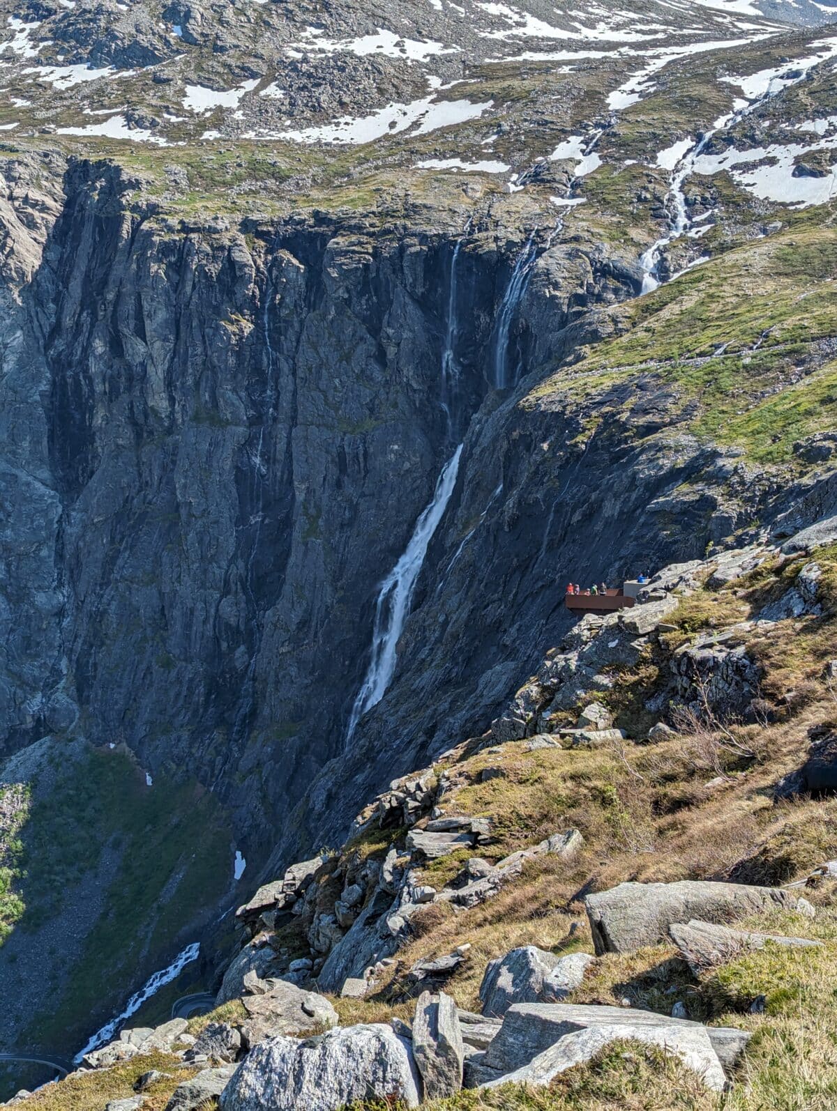 Waterfall Troll Route Trollstigen norvege