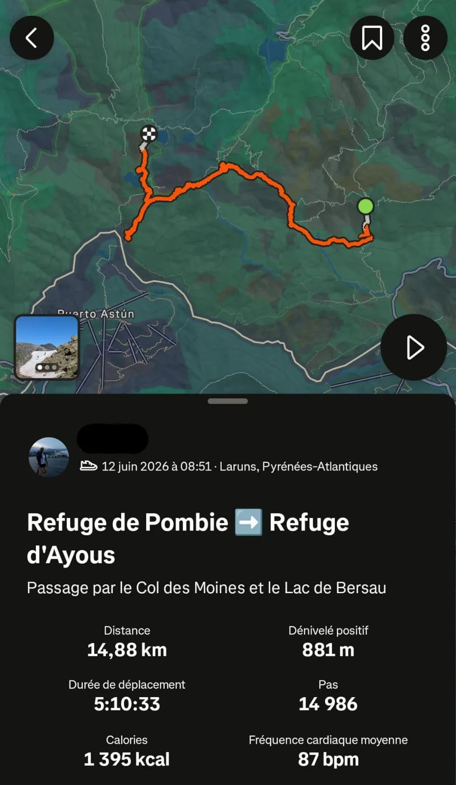 A 3-day hike in the Pyrenees around the Pic du Midi d’Ossau: our route between Pombie and Ayous